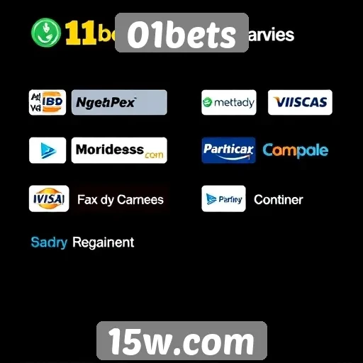 Métodos de pagamento disponíveis no 01bets